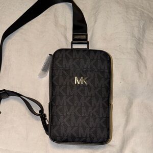 Michael Kors Black and silver Belt Bag